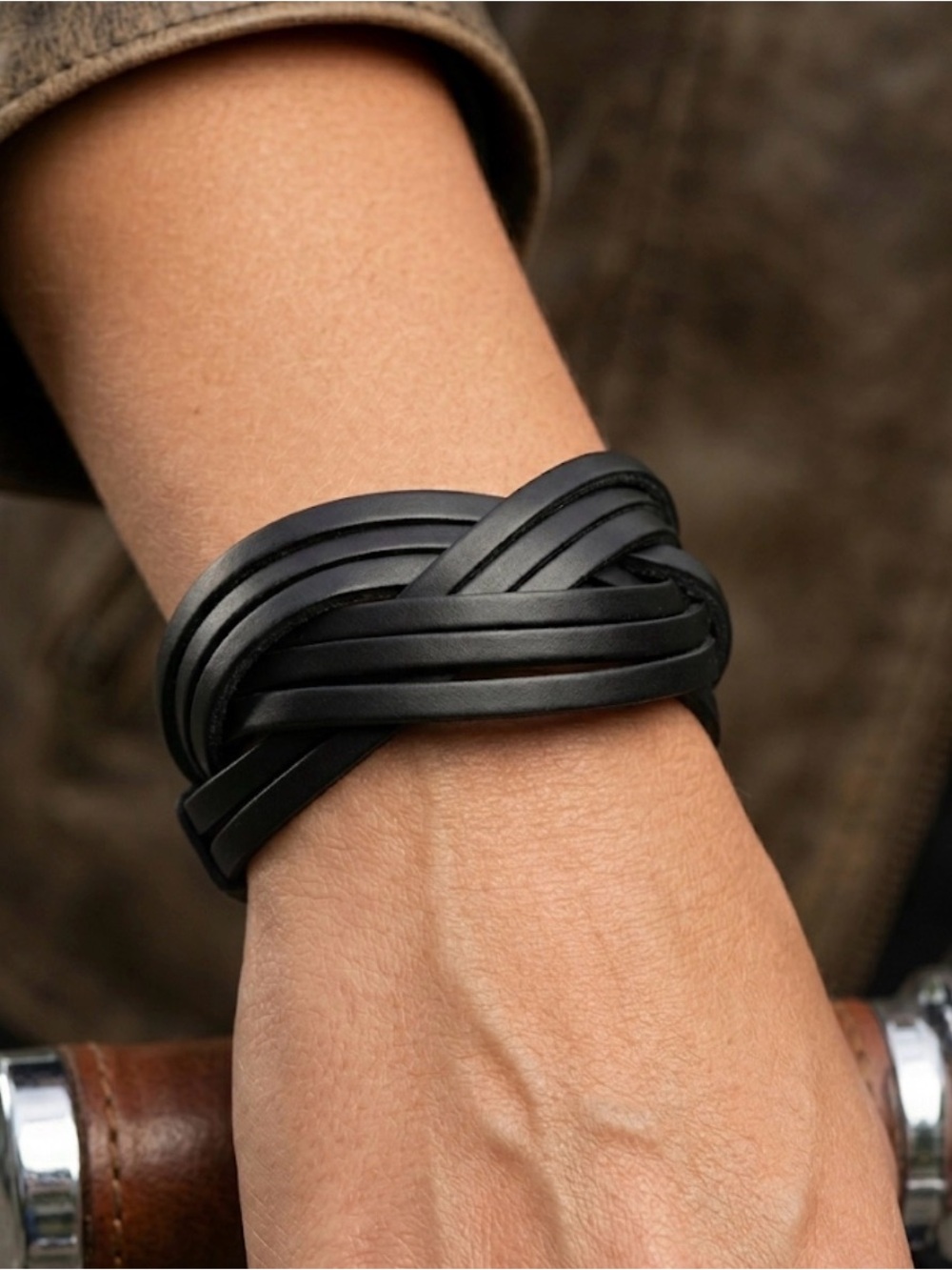 NEW Artisan made genuine leather bracelet